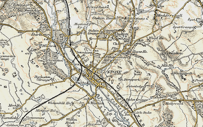 Old map of Oultoncross in 1902