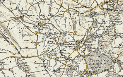 Old map of Ounsdale in 1902
