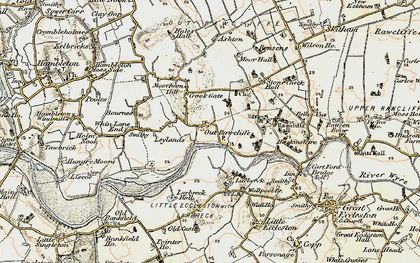 Old map of Out Rawcliffe in 1903-1904