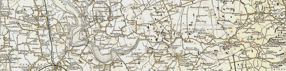 Old map of Out Rawcliffe in 1903-1904