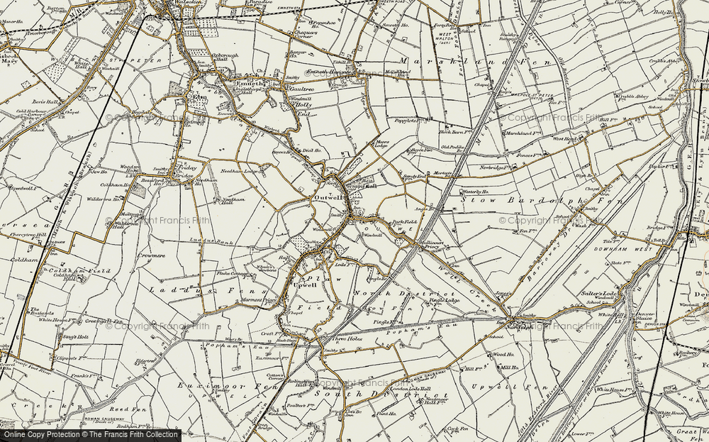 Old Map of Outwell, 1901-1902 in 1901-1902