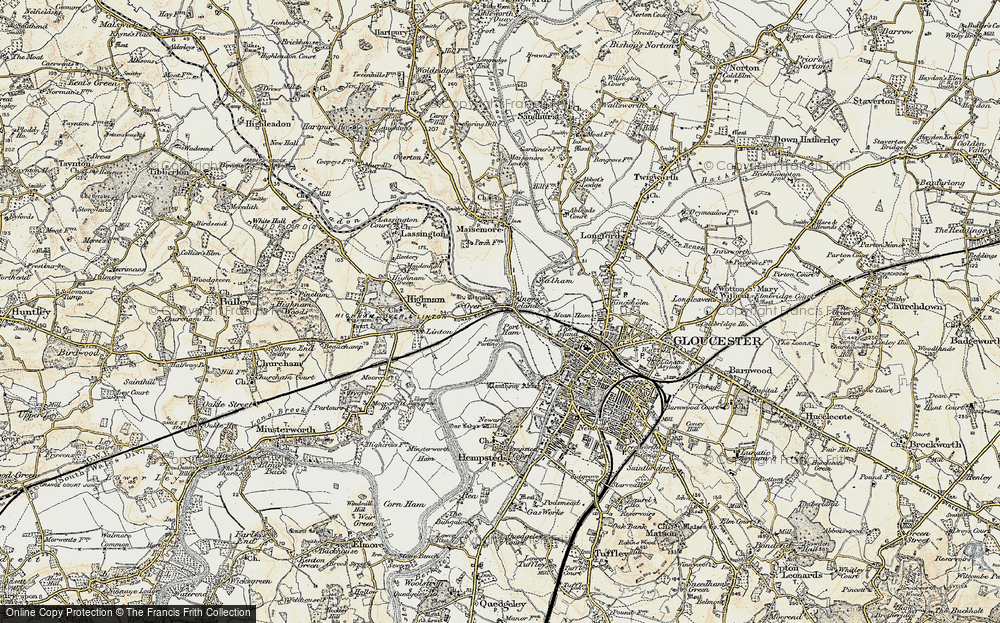 Old Map of Over, 1898-1900 in 1898-1900