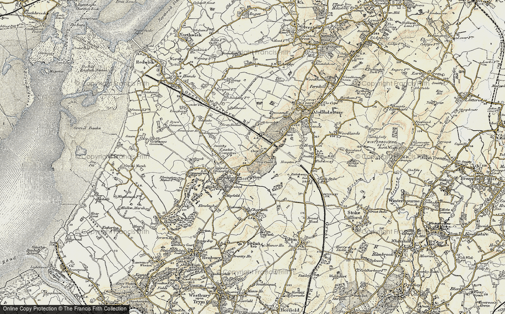 Old Map of Over, 1899 in 1899