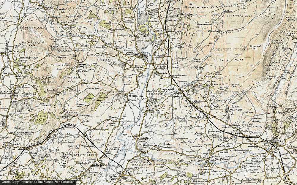 Old Map of Over Burrow, 1903-1904 in 1903-1904