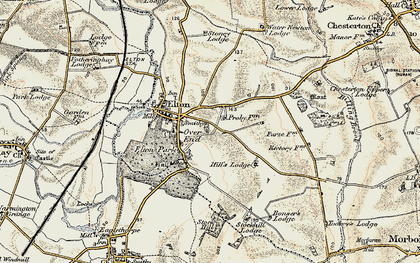 Old map of Over End in 1901