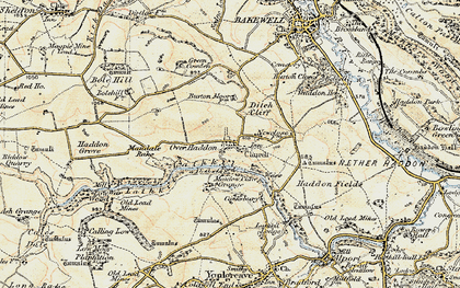 Old map of Burton Manor in 1902-1903