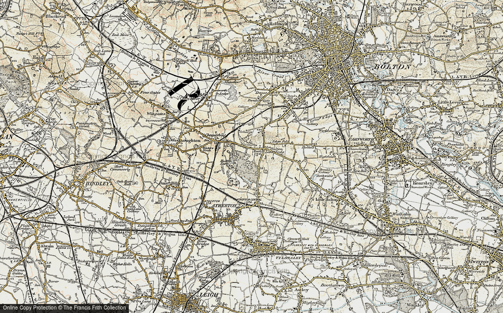 Old Map of Over Hulton, 1903 in 1903