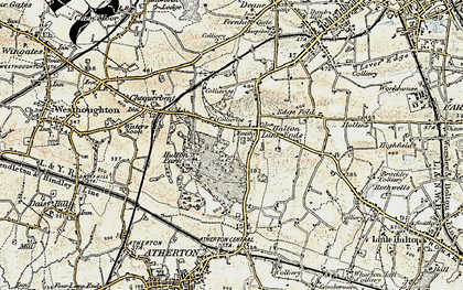 Old map of Over Hulton in 1903
