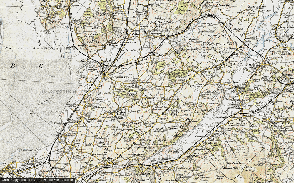 Old Map of Over Kellet, 1903-1904 in 1903-1904