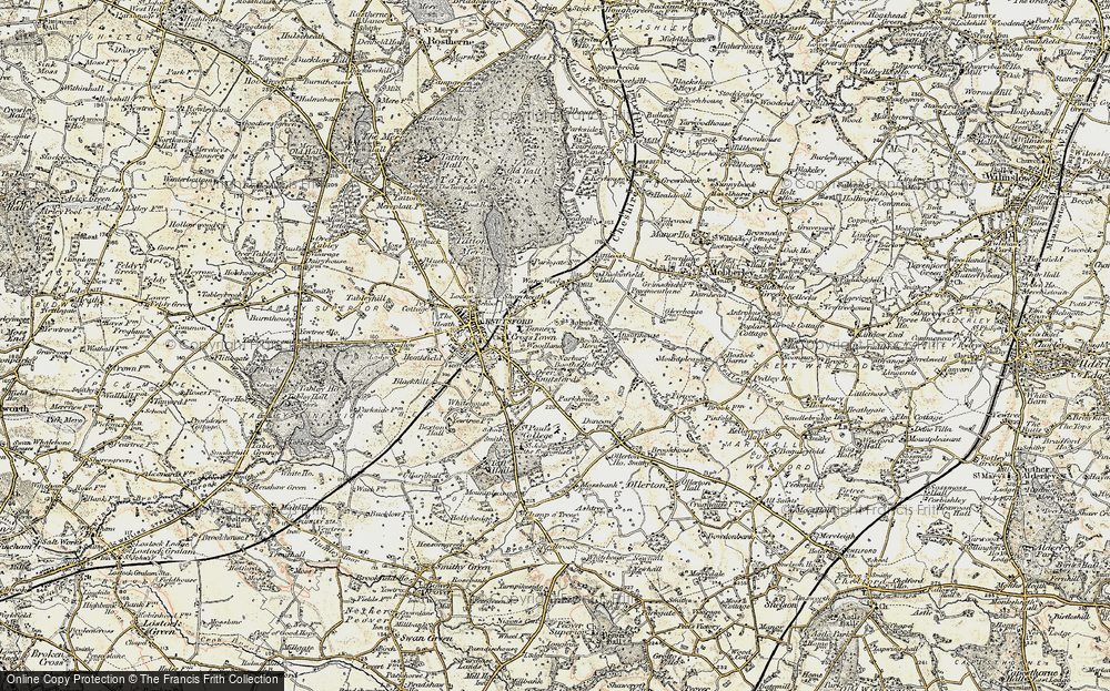 Old Map of Over Knutsford, 1902-1903 in 1902-1903