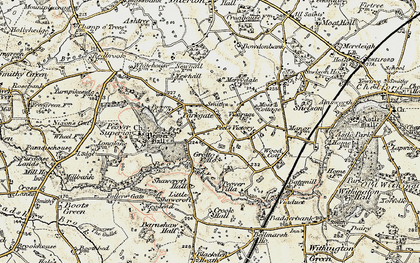Old map of Over Peover in 1902-1903
