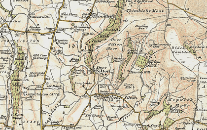 Old map of Black Hambleton in 1903-1904