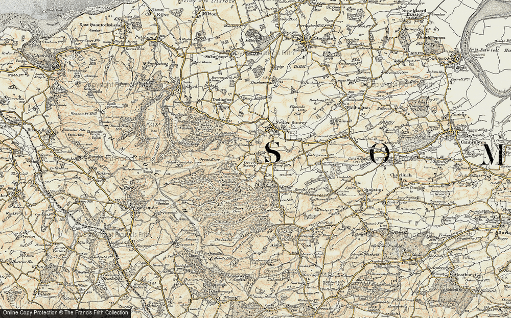 Old Map of Over Stowey, 1898-1900 in 1898-1900