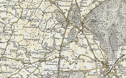 Old map of Over Tabley in 1902-1903