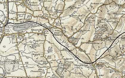 Old map of Over Whitacre in 1901-1902