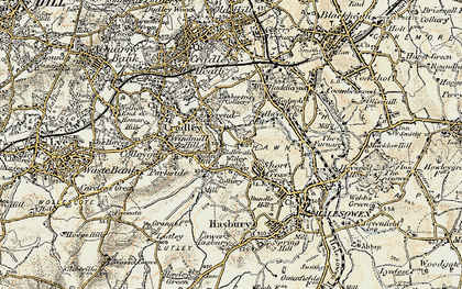 Old map of Overend in 1901-1902