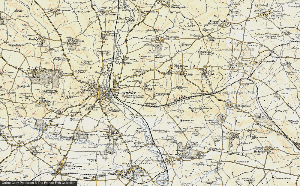 Old Map of Overthorpe, 1898-1901 in 1898-1901