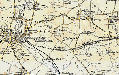 Old map of Overthorpe in 1898-1901
