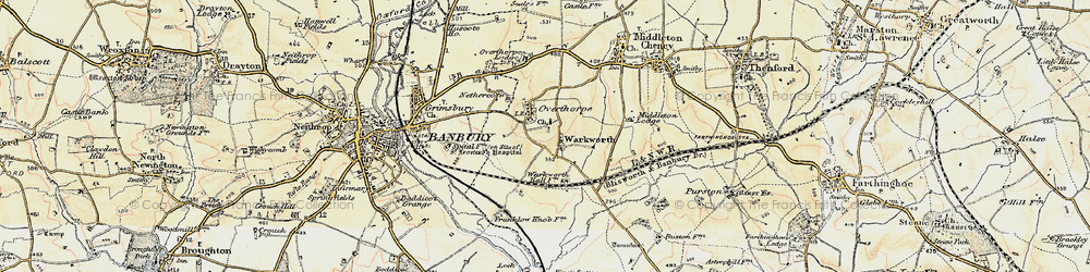 Old map of Overthorpe in 1898-1901