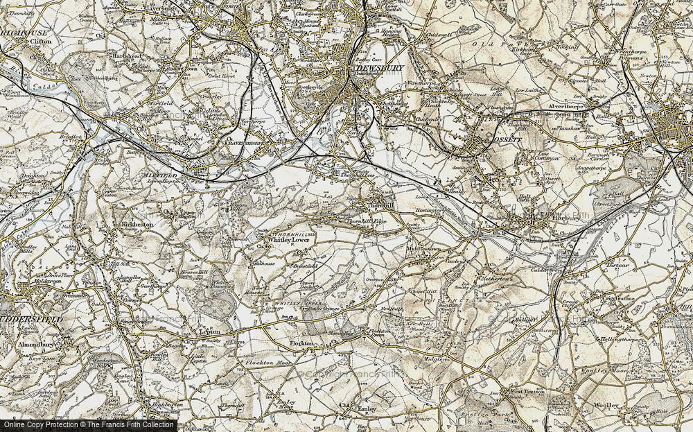 Old Map of Overthorpe, 1903 in 1903