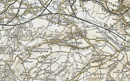 Old map of Overthorpe in 1903