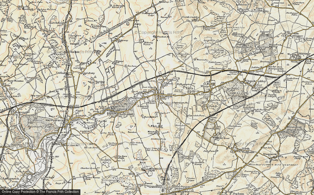 Old Map of Overton, 1897-1900 in 1897-1900