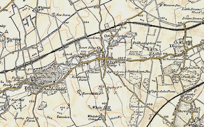 Old map of Overton in 1897-1900