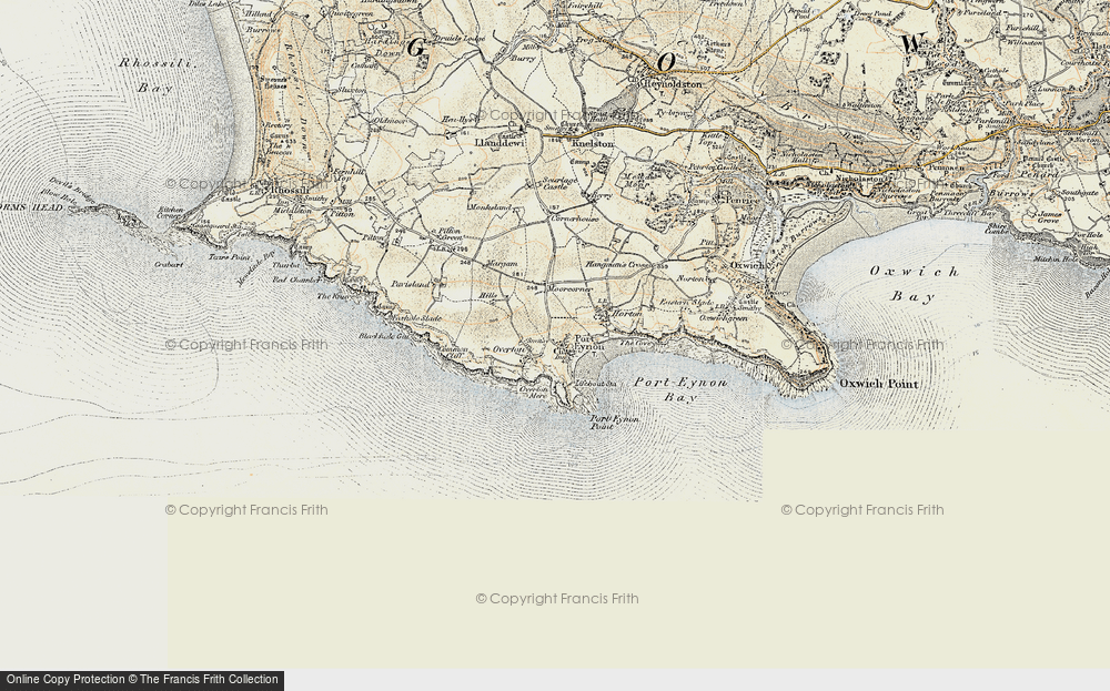 Old Map of Overton, 1900-1901 in 1900-1901