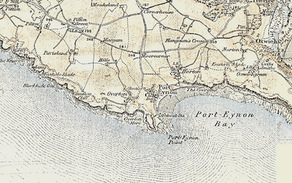 Old map of Overton in 1900-1901