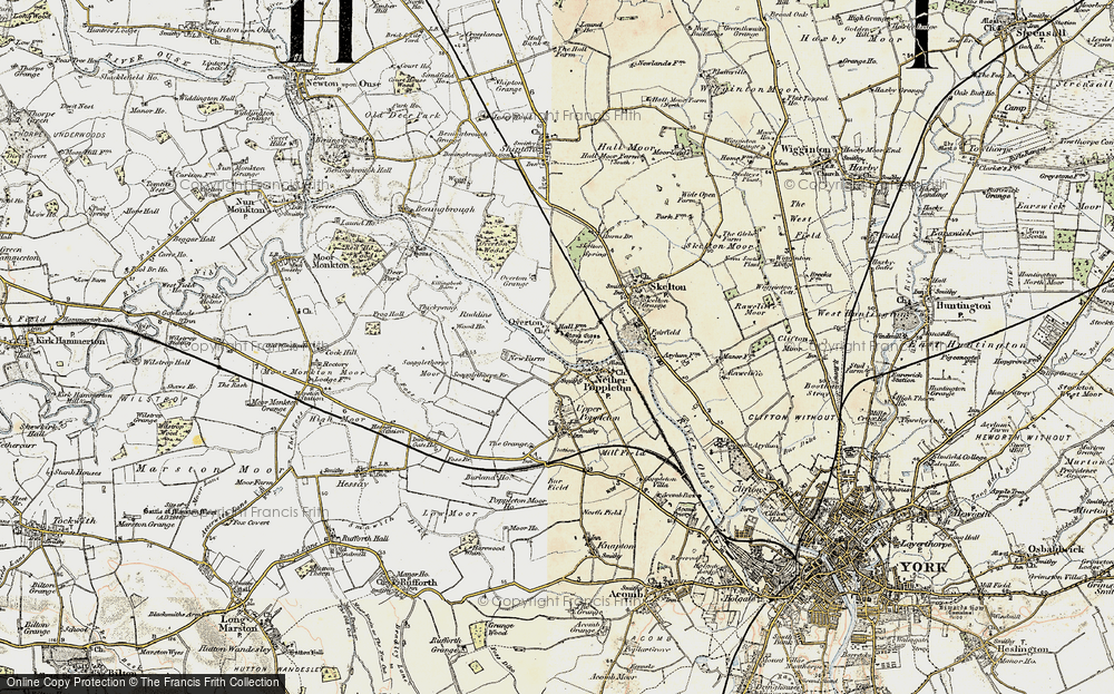 Old Map of Historic Map covering Overton Grange in 1903-1904