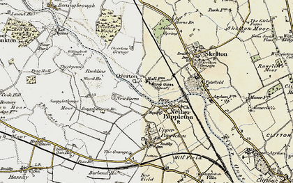 Old map of Overton in 1903-1904