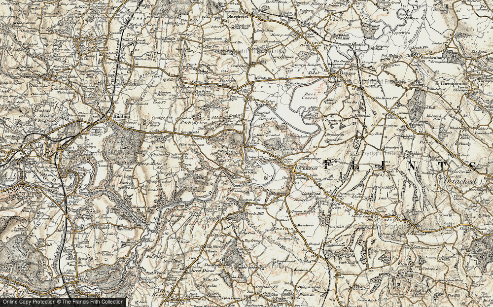 Old Map of Historic Map covering Min-yr-afon in 1902