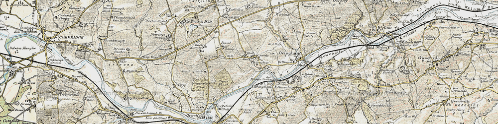 Old map of Bearl in 1901-1904