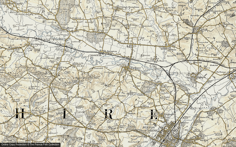 Old Map of Owen's Bank, 1902 in 1902