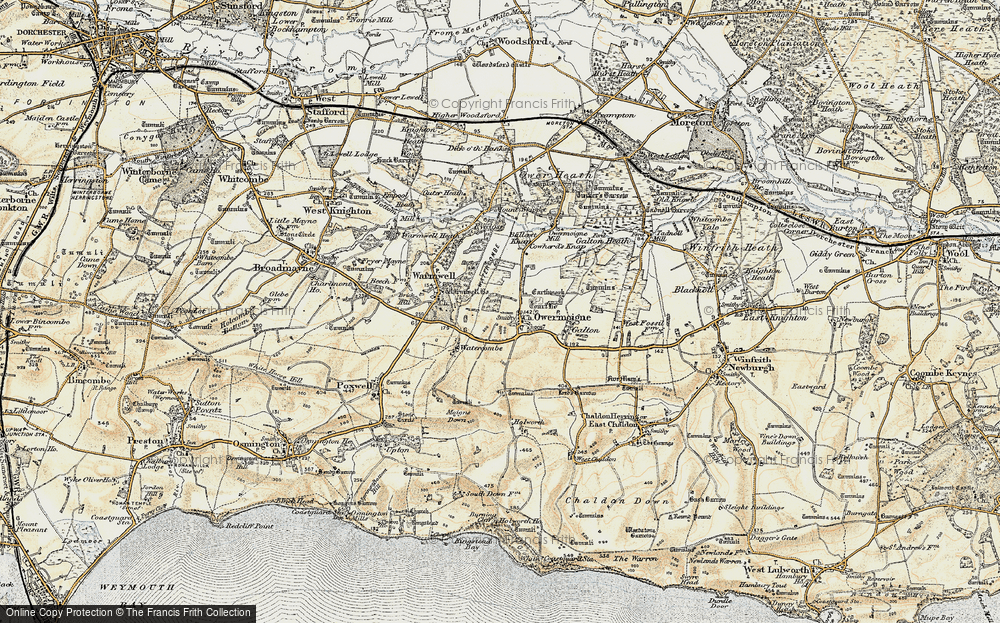 Old Map of Owermoigne, 1899-1909 in 1899-1909