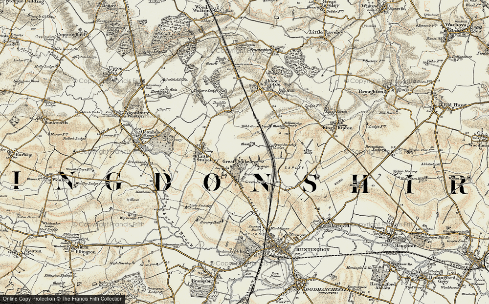 Old Map of Owl End, 1901 in 1901