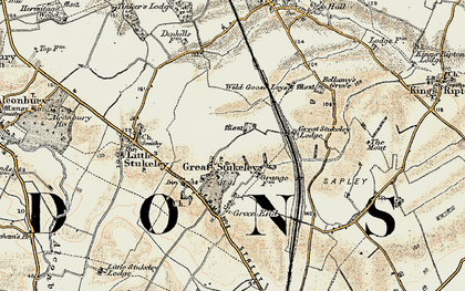 Old map of Owl End in 1901