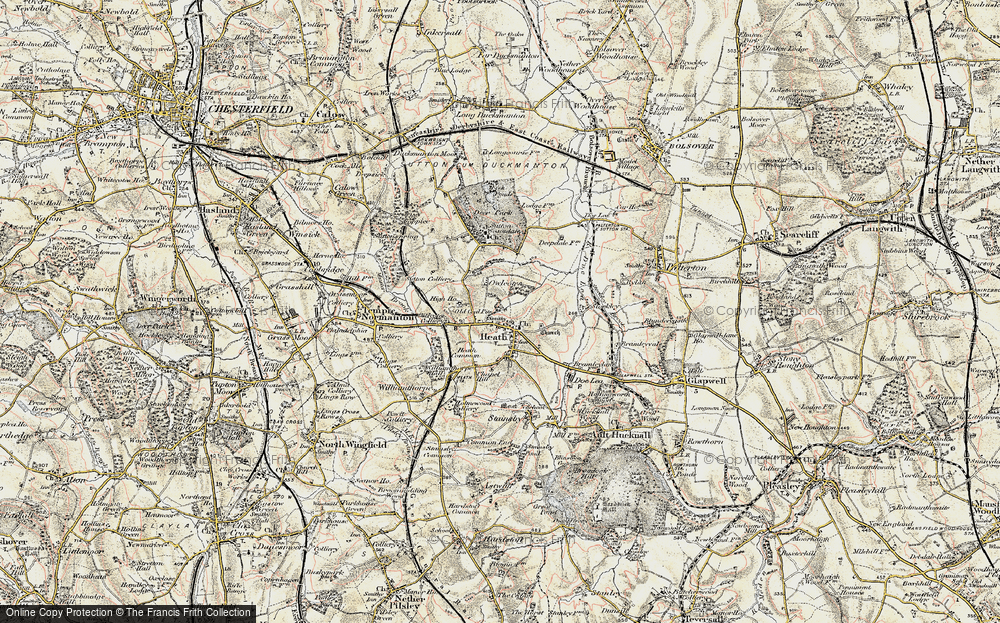 Old Map of Owlcotes, 1902-1903 in 1902-1903