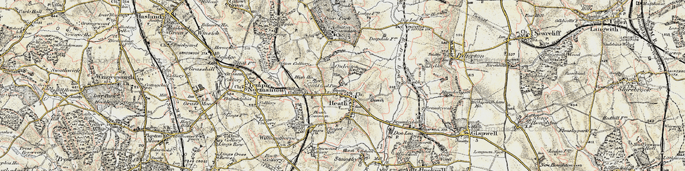 Old map of Owlcotes in 1902-1903