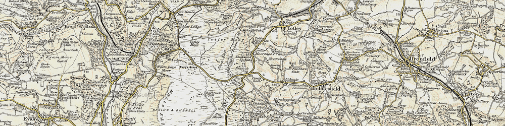Old map of Bucka Hill in 1902-1903