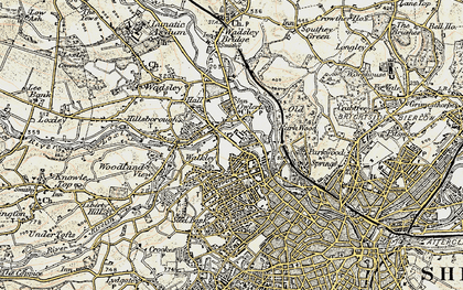 Old map of Owlerton in 1903