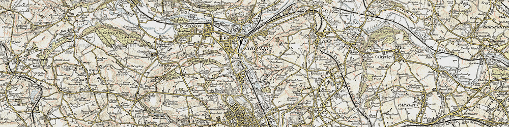 Old map of Owlet in 1903-1904