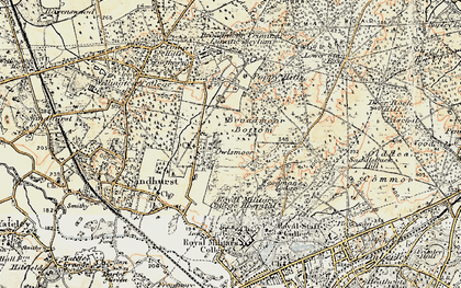 Old map of Braodmoor Bottom in 1897-1909