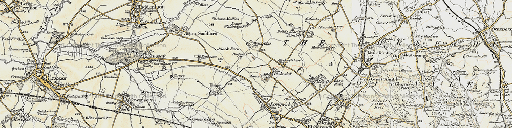 Old map of Owlswick in 1898