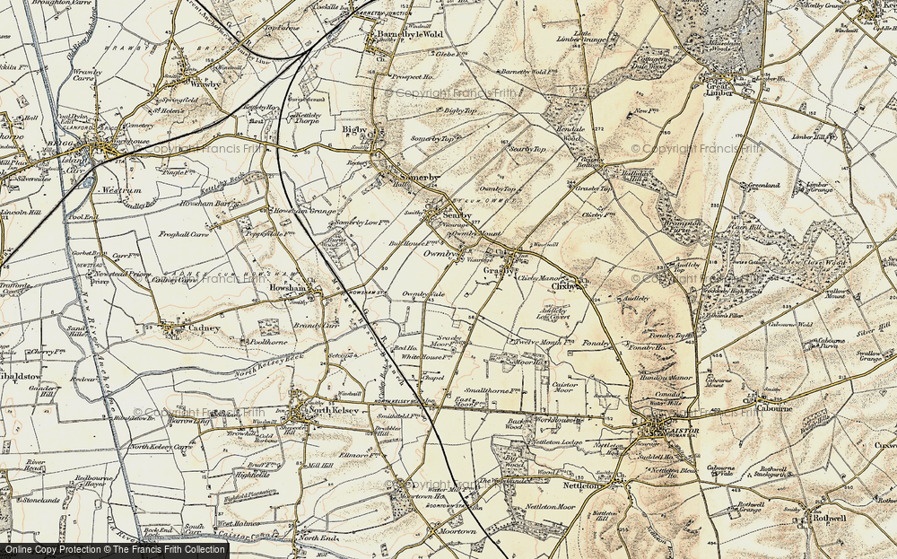 Old Map of Owmby, 1903-1908 in 1903-1908