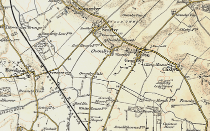 Old map of Owmby in 1903-1908