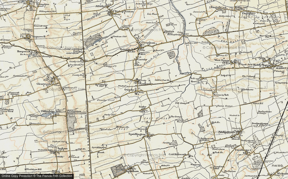 Old Map of Owmby-by-Spital, 1903 in 1903