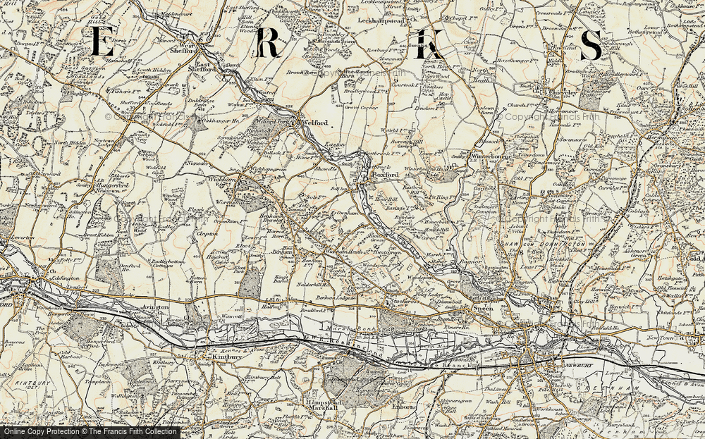 Old Map of Ownham, 1897-1900 in 1897-1900
