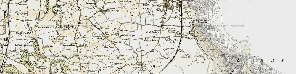Old map of Owton Manor in 1903-1904