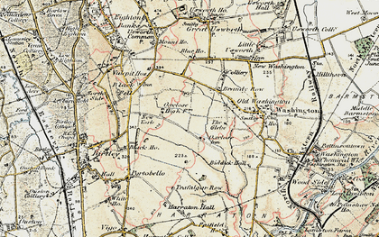 Old map of Oxclose in 1901-1904